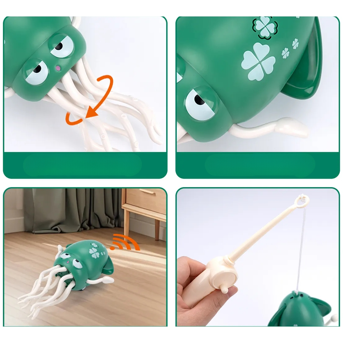 Pulpo Calamar Bailarín Musical Recargable Para Niños 2