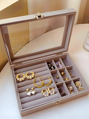 Joyero Organizador De Terciopelo 