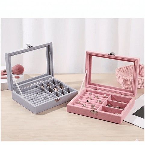 Joyero Organizador De Terciopelo  3