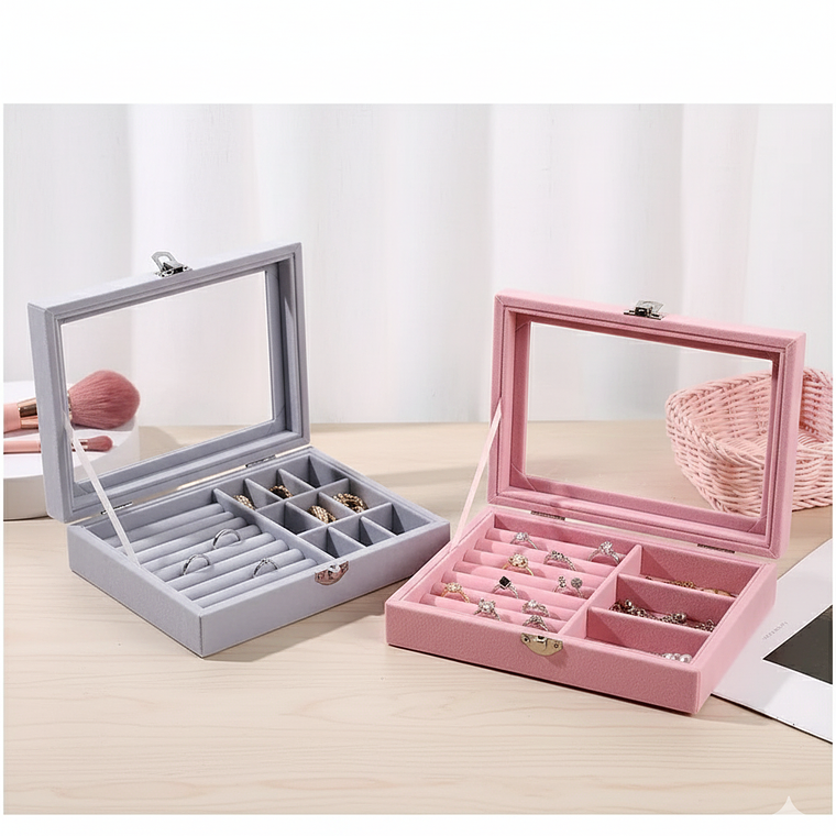 Joyero Organizador De Terciopelo  3