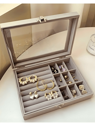 Joyero Organizador De Terciopelo 