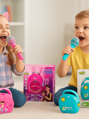 Mini Parlante Con Micrófono Inalámbrico