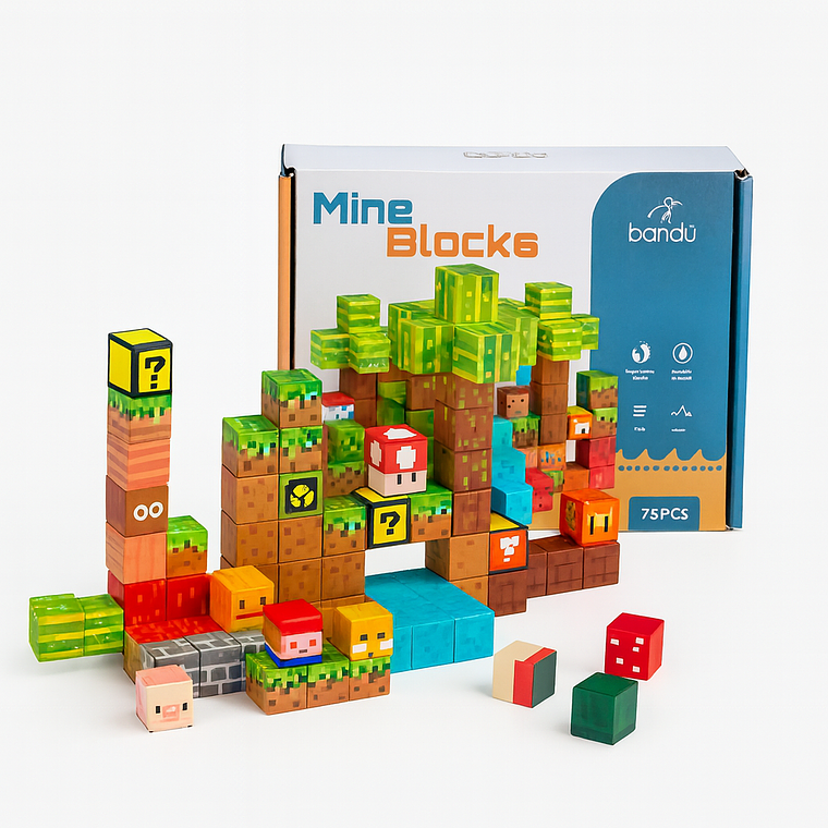 Bloques Magnéticos MineBlocks 75 Piezas 1