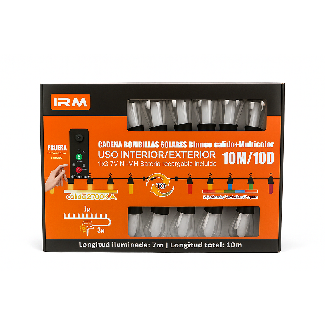 Cadena de Luces Led Solar 10M 2