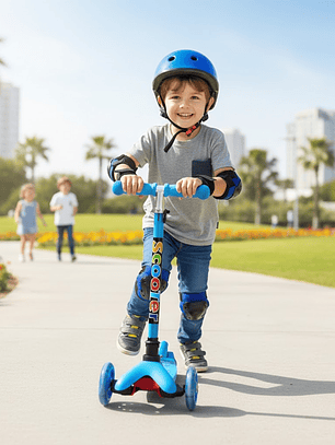 Scooter Monopatín Niño Regulable Luces Led Freno