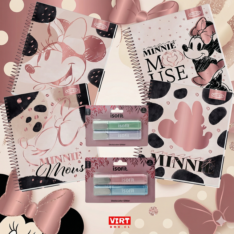 Set Minnie Glitter 1