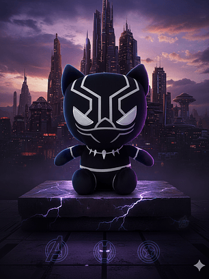 Pantera Negra Peluche Marvel 
