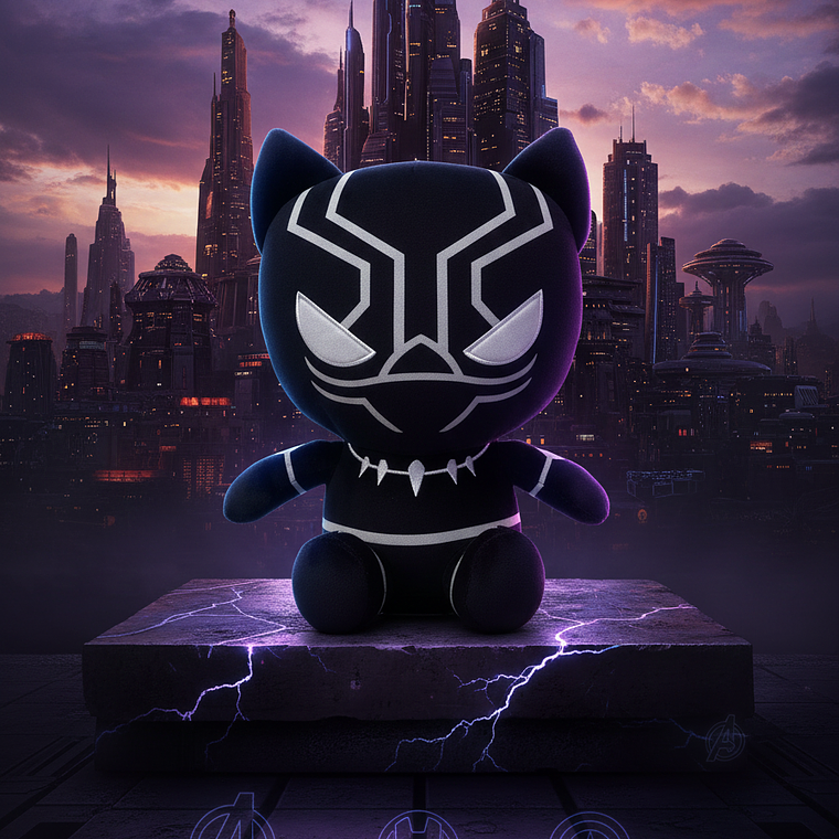 Pantera Negra Peluche Marvel  1