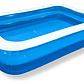Piscina Inflable Rectangular Familiar 305x183x50 Cm Azul Y Blanco Resistente Guiza - Miniatura 1