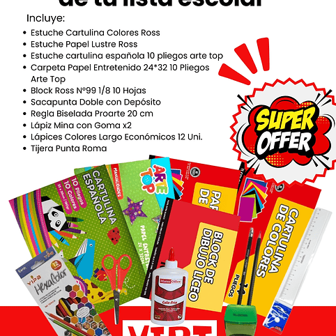 PACK 5– Imprescindible de tu lista escolar 1