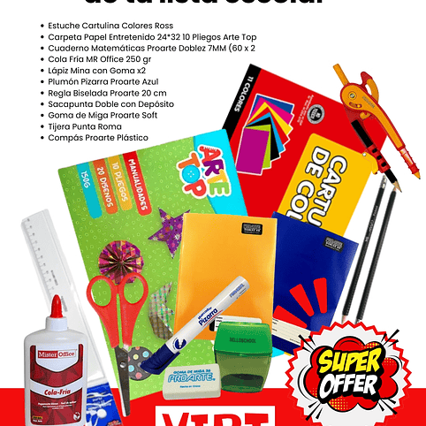 PACK 2 – Imprescindible de tu lista escolar 1