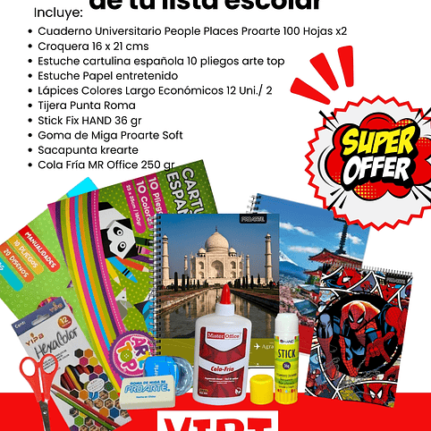 PACK 6– Imprescindible de tu lista escolar 1