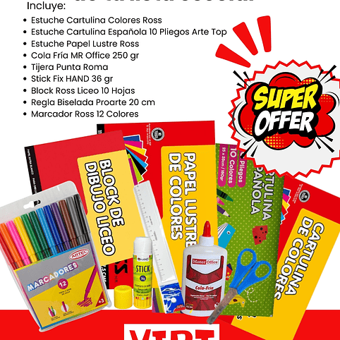 PACK 8– Imprescindible de tu lista escolar 1