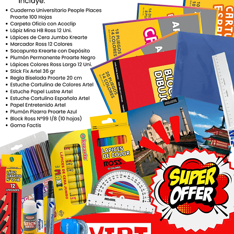 PACK 11– Imprescindible de tu lista escolar (Medio) 1