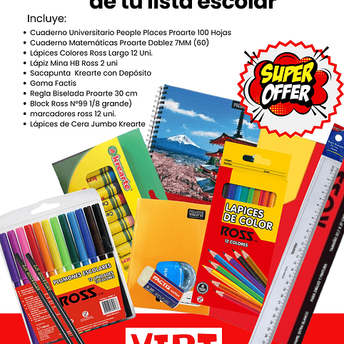 PACK 17– Imprescindible de tu lista escolar (Medio) 1