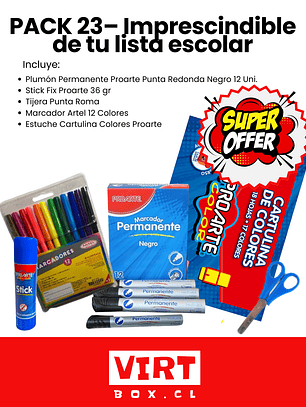 PACK 23– Imprescindible de tu lista escolar (Premium)