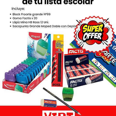 PACK 24– Imprescindible de tu lista escolar (Premium) 1