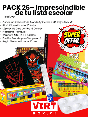 PACK 26– Imprescindible de tu lista escolar (Premium)