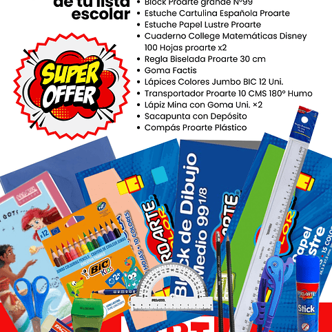PACK 30– Imprescindible de tu lista escolar (Premium) 1