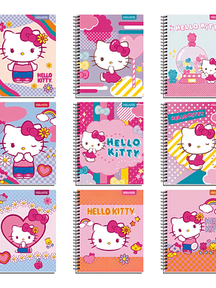 Cuaderno Universitario HELLO KITTY Matemáticas 7MM Proarte 100 hojas Pakck de 5 Uni
