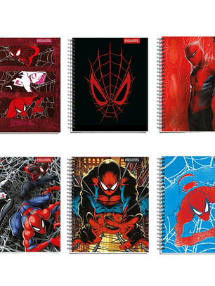 Cuaderno Universitario Proarte Spiderman 100hjs 7mm Pack de 10 Uni
