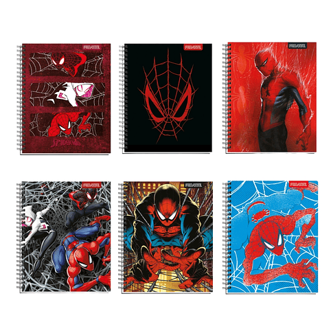 Cuaderno Universitario Proarte Spiderman 100hjs 7mm Pack de 10 Uni 1