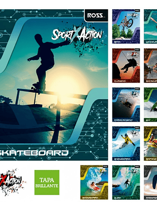 Cuaderno Universitario Sport Action Matemáticas 7mm 100 Hojas Pack 10