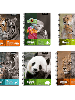 Cuaderno Universitario Nature Matemáticas 7MM 100 Hojas Pack 5