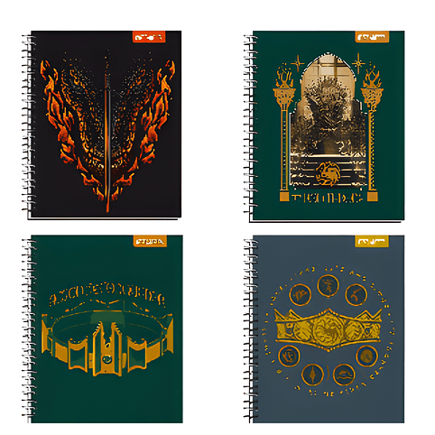 Cuaderno Universitario HOUSE OF DRAGONS Matemáticas 7MM Proarte 100 hojas Pack 5 Uni 1