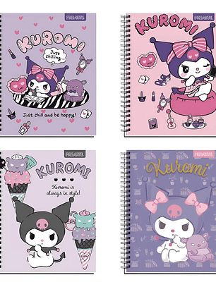 Cuaderno Universitario Kuromi 7MM Proarte 100 hojas Pack 5 Uni