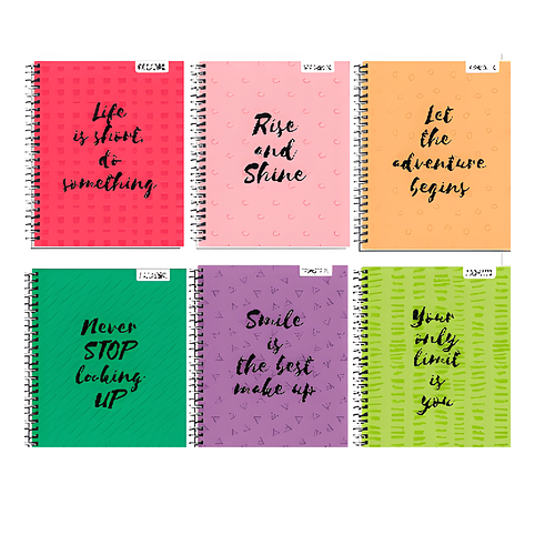 Cuaderno universitario proarte ideas 100hjs 7mm Pack 10 Uni 1