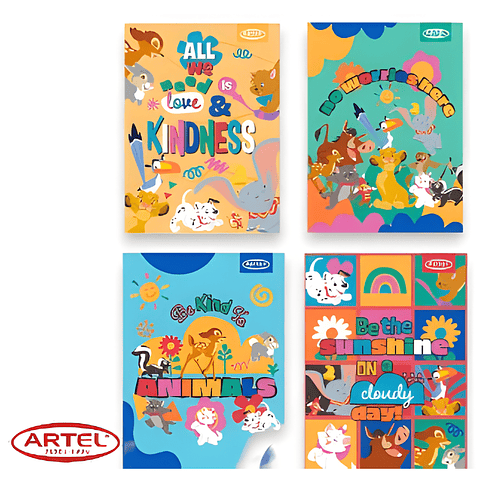 Cuaderno College Matemáticas 7mm Disney 100 Hojas Pack 10 Uni 1