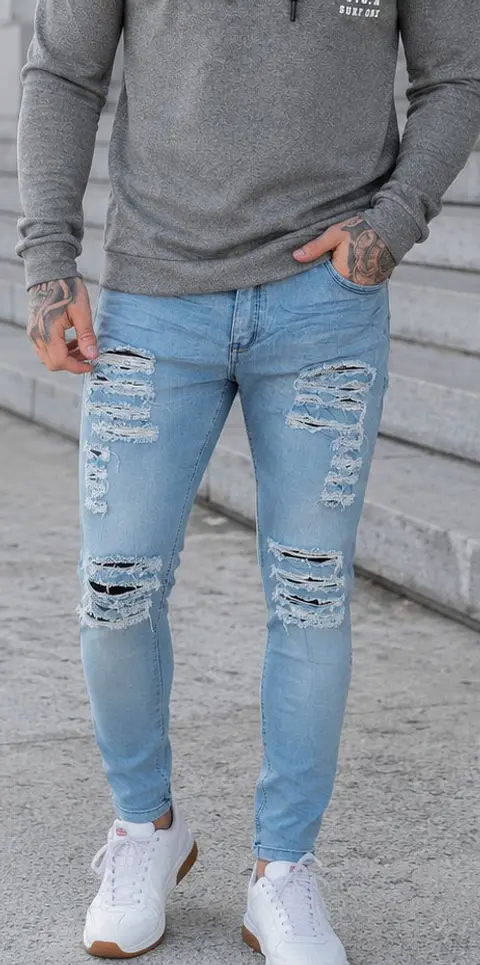 Jean celeste Hombre