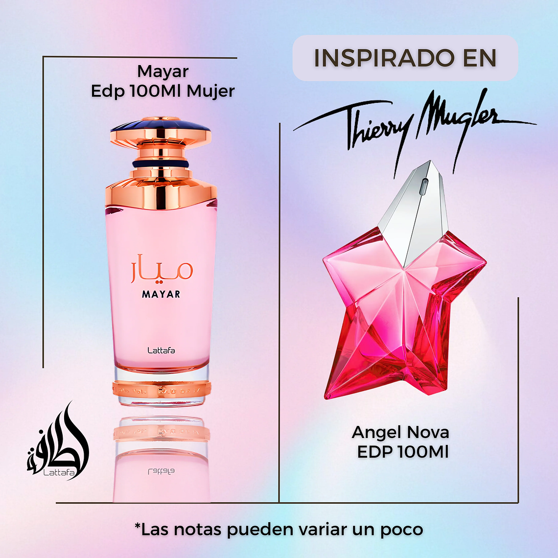 Lattafa Mayar EDP 100 ML Mujer-Inspirado en Angel Nova Mugler 2