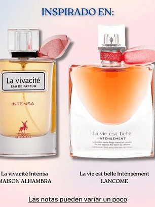 Maison Alhambra La Vivacite Intensa Edp 100ML Mujer - Inspirado en La Vie Est Belle Intensement de Lancome