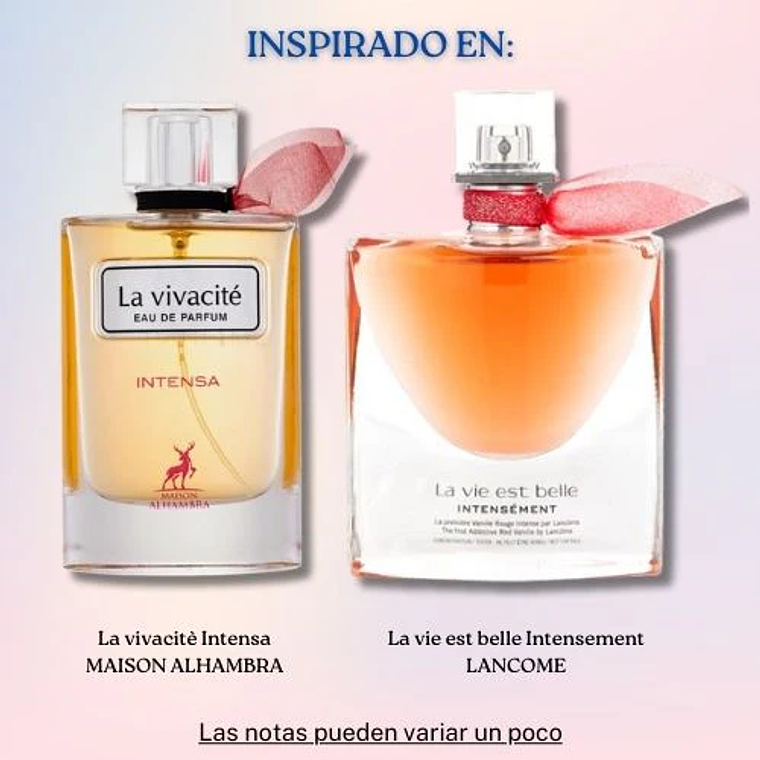 Maison Alhambra La Vivacite Intensa Edp 100ML Mujer - Inspirado en La Vie Est Belle Intensement de Lancome 2