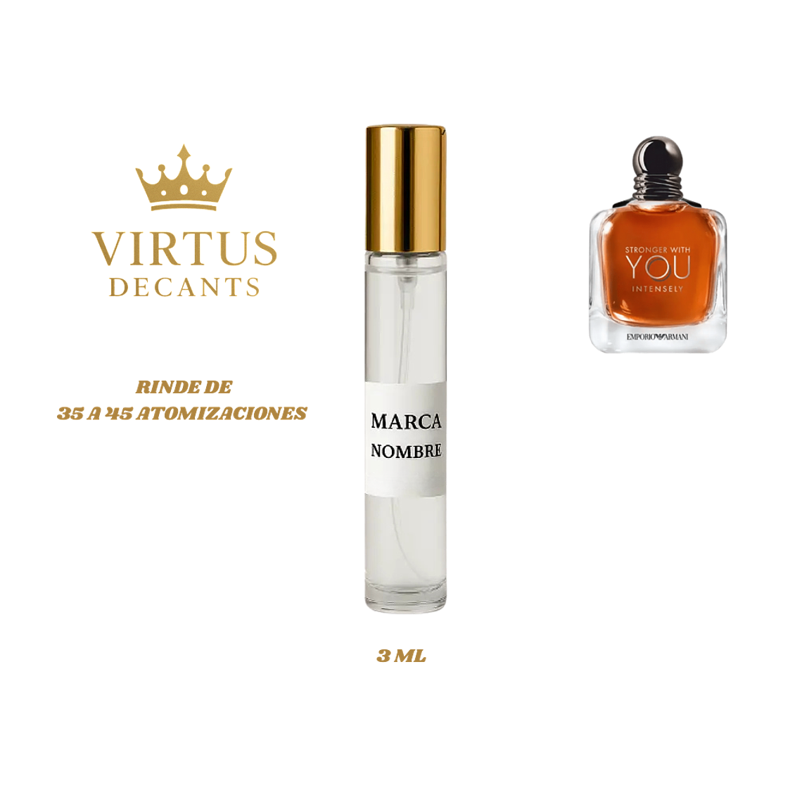 DECANT ARMANI - STRONGER WITH YOU INTENSELY EDP 4