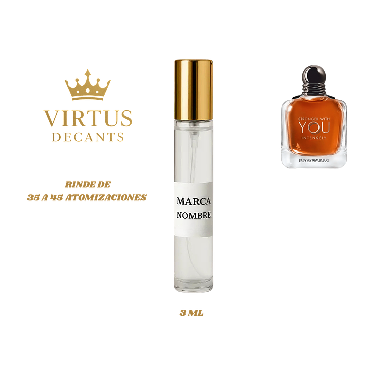 DECANT ARMANI - STRONGER WITH YOU INTENSELY EDP 4