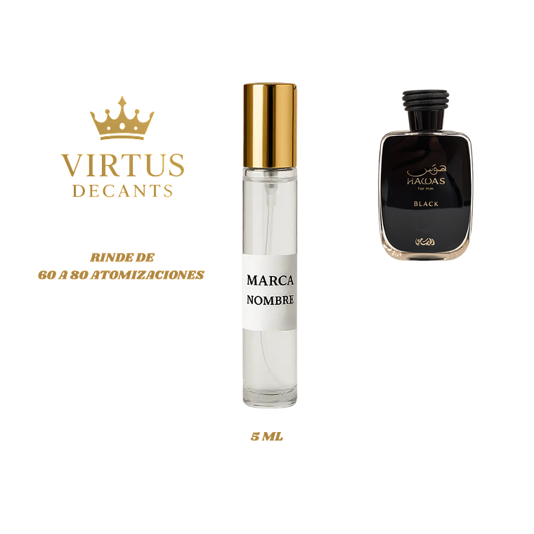DECANT RASASI - HAWAS BLACK EDP 3