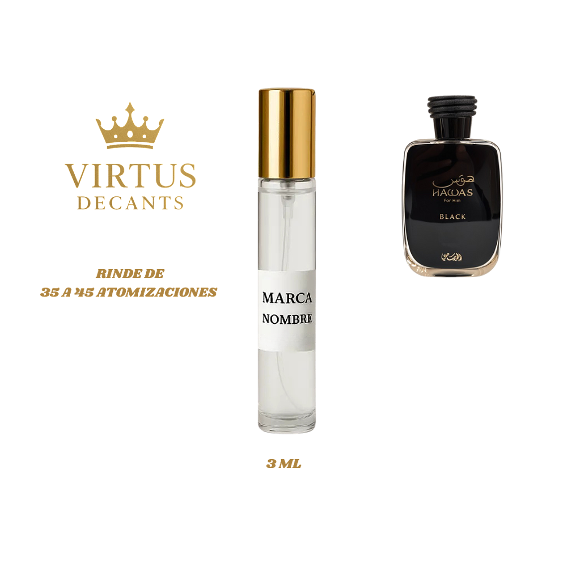 DECANT RASASI - HAWAS BLACK EDP 2