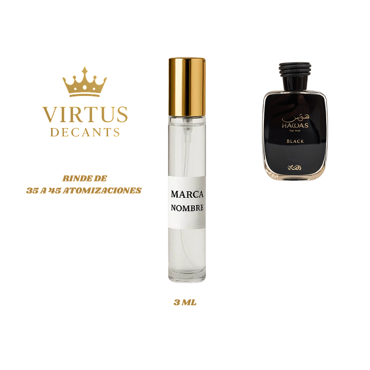 DECANT RASASI - HAWAS BLACK EDP 2