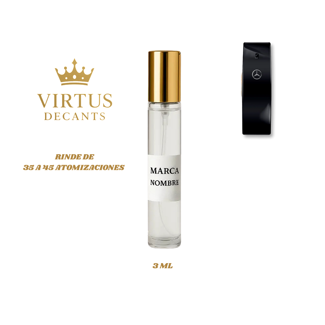 DECANT MERCEDES BENZ  - BLACK EDT 2