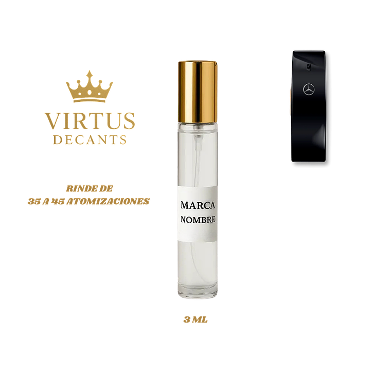 DECANT MERCEDES BENZ  - BLACK EDT 2