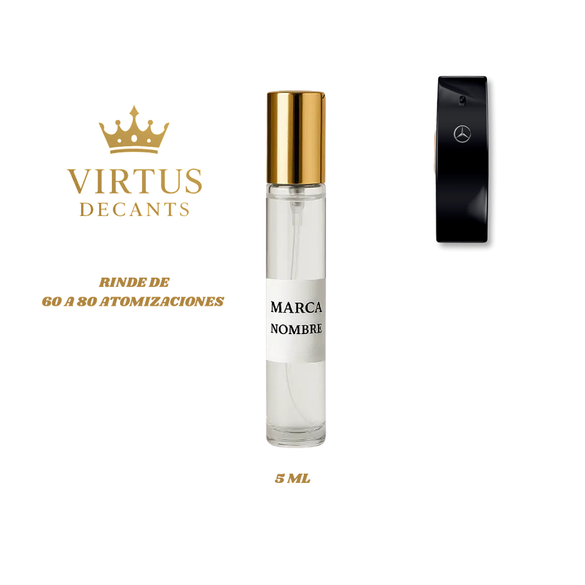 DECANT MERCEDES BENZ  - BLACK EDT 3