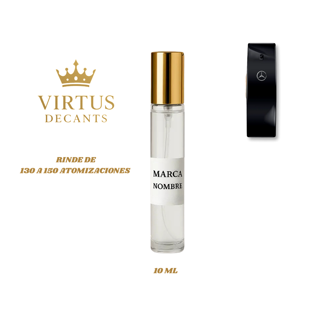 DECANT MERCEDES BENZ  - BLACK EDT 4