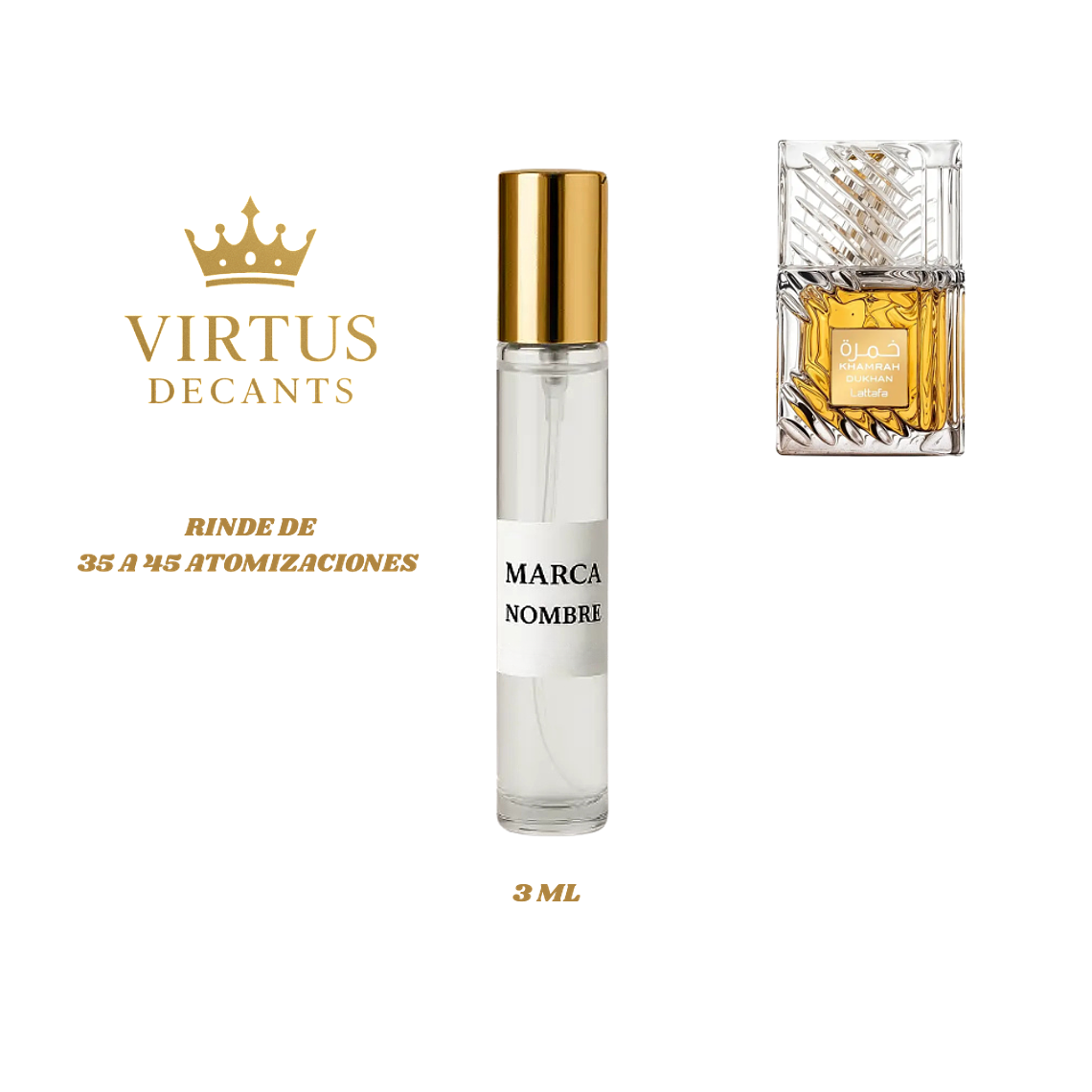 DECANT LATTAFA - KHAMRAH DUKHAN 2