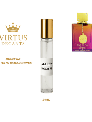 DECANT ARMAF - CLUB DE NUIT UNTOLD EDP (Baccarat Rouge 540)