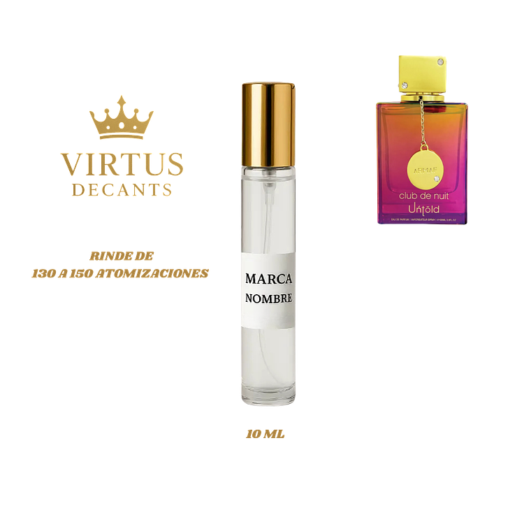 DECANT ARMAF - CLUB DE NUIT UNTOLD EDP (Baccarat Rouge 540) 4