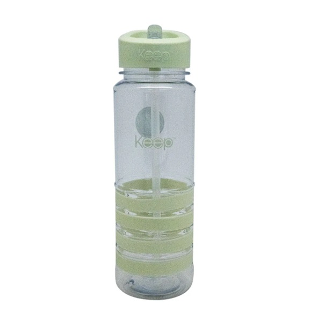 Botella Con Bombilla 750 Ml Verde Keep 1
