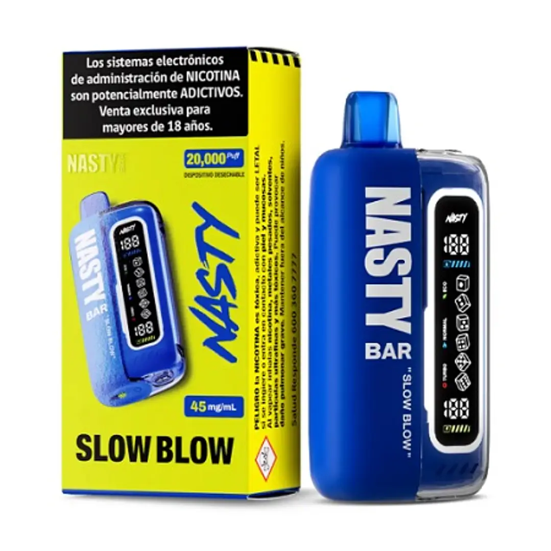 Vaper Nasty Bar 20000 Puffs Slow Blow Con Nicotina (piña Jugosa Con Limonada ) 1